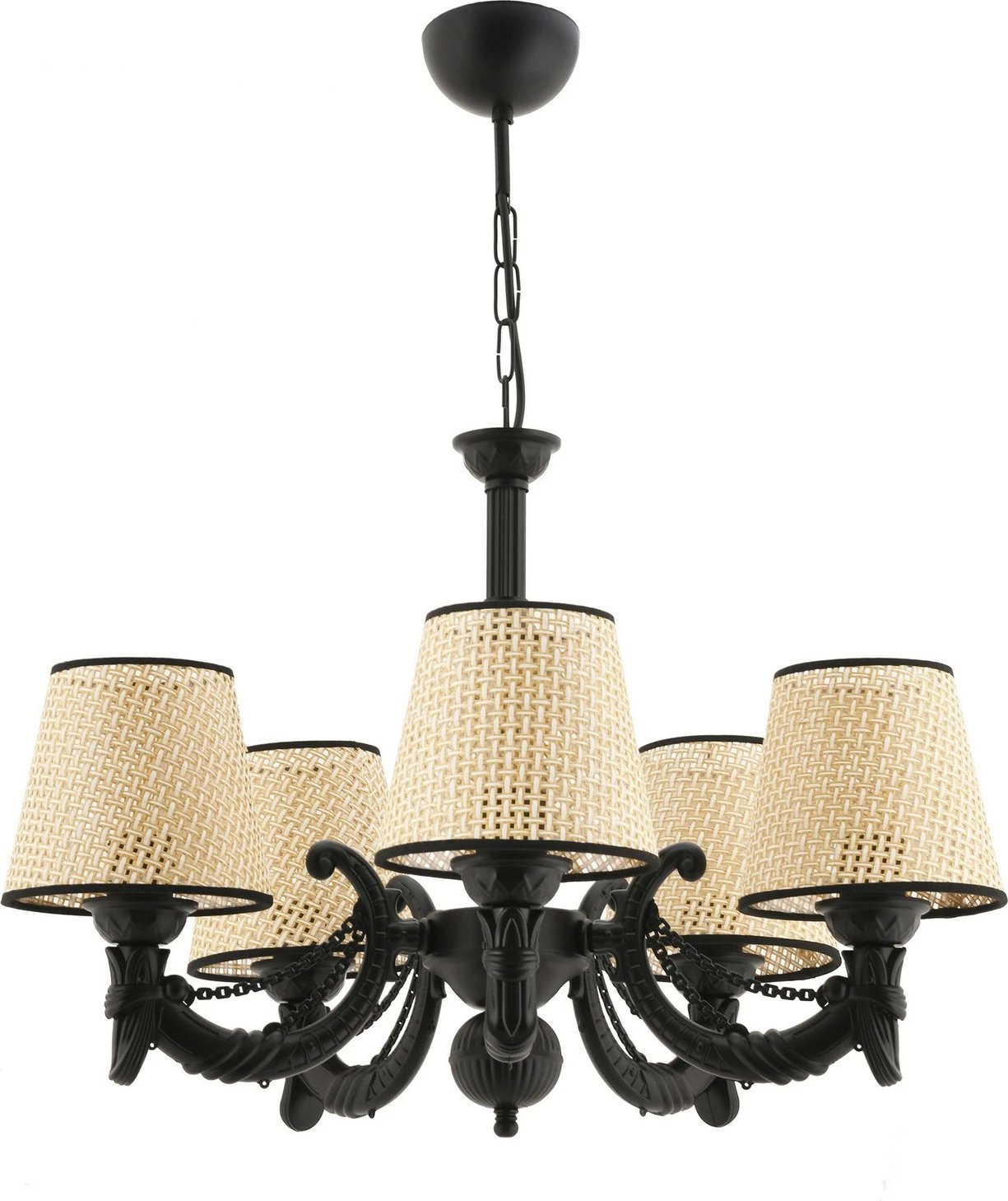 Llambadar Opviq Fiona, zinxhir koral, i zi, natyral