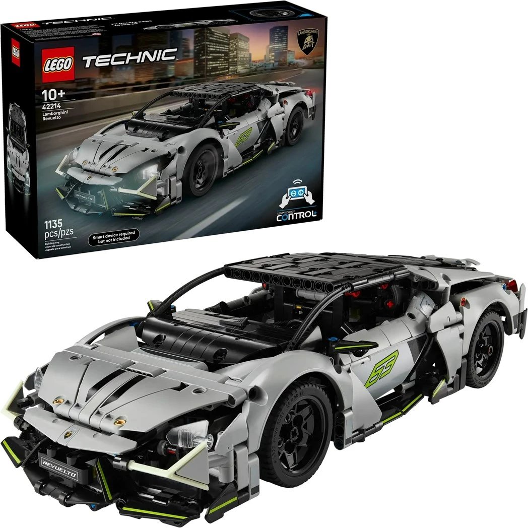 Set LEGO Technic Lamborghini Revuelto 42214, 1135 pjesë, Gri