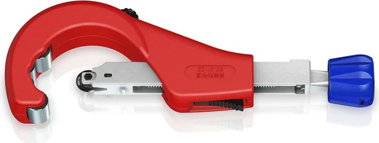 Prerëse tubash Knipex 90 31 03 BK, për bakër, bronz, çelik, 260mm, blu/kuqe