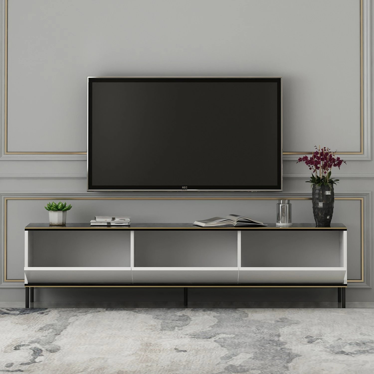 Komodë TV Hanah Home, Imaj - e bardhë