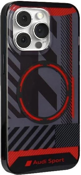 Mbështjellës Audi IML Sport MagSafe për iPhone 13 Pro Max, i zi
