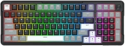 Tastierë mekanike Redragon ARLOKKS QMK K742, 96%, RGB, wireless/wired, anglisht, e zezë