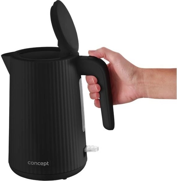 Çajnik elektrik, Concept RK2391, 1.7L, 2200W, plastikë, i zi