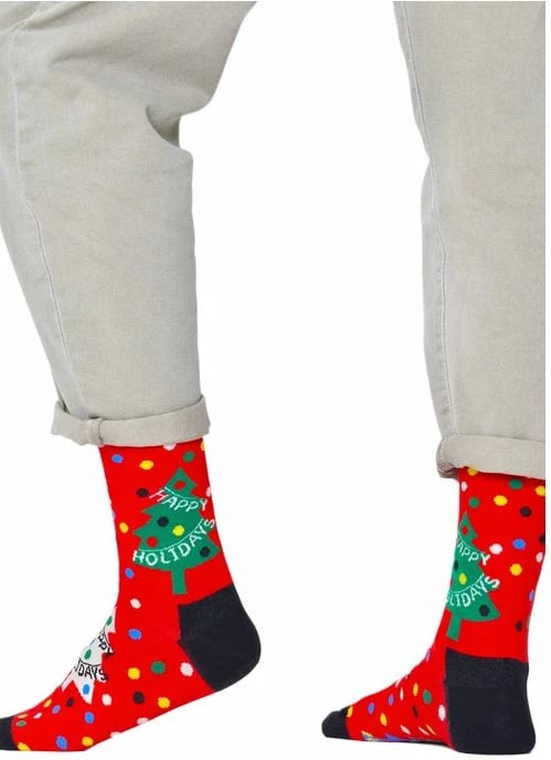 Çorape femra Happy Socks, të kuqe