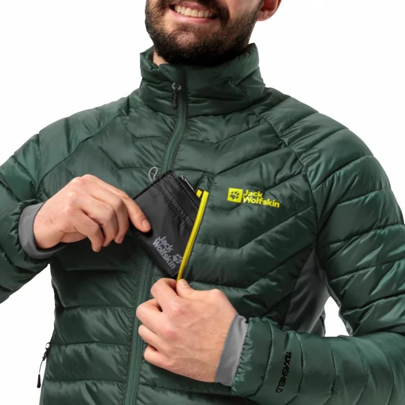 Jakne për meshkuj Jack Wolfskin, e gjelbër