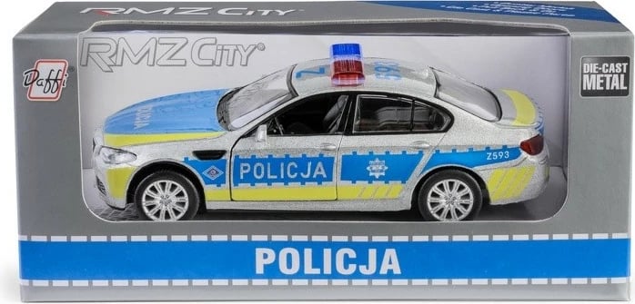 Makine lodër policie Daffi BMW M5, 1:43, metal/plastik, argjendtë