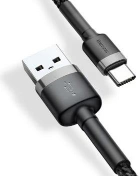 Kabllo USB Baseus CATKLF-UG1, 3 m, USB A në USB C, E zezë Kabllo USB Baseus CATKLF-UG1, 3 m, USB A në USB C, E zezë
