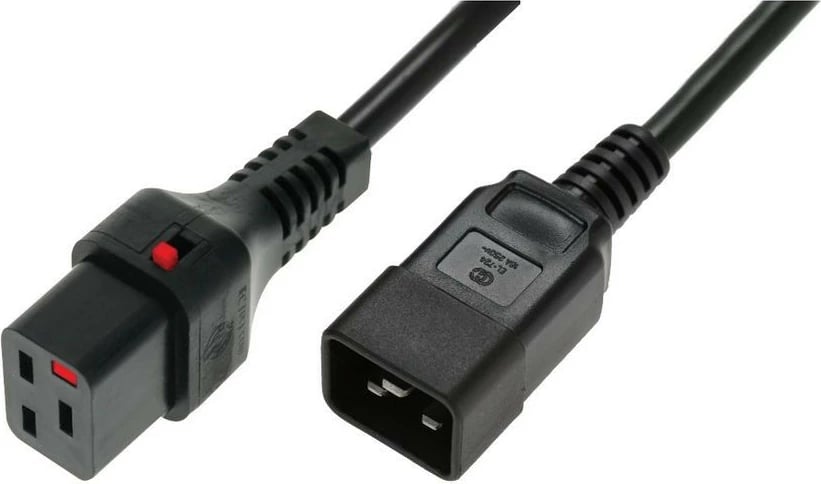 Kabllo furnizimi Digitus IEC-PC1285, IEC C20 në IEC C19, 2m, e zezë