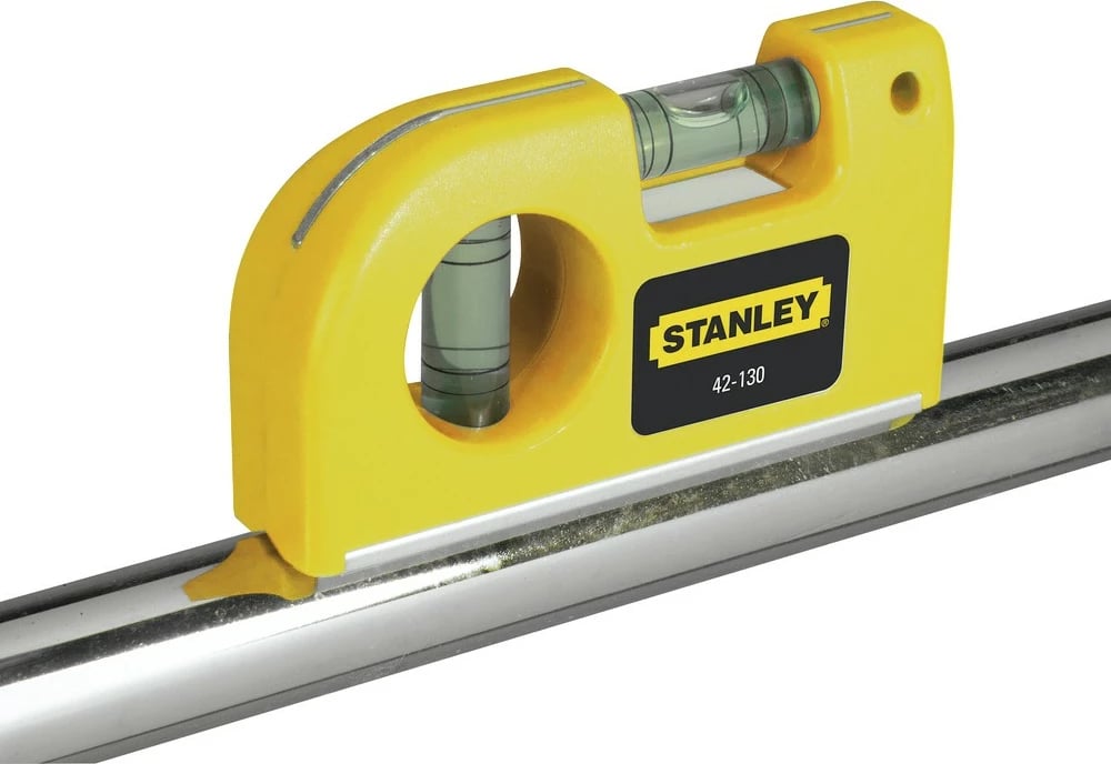 Niveli xhepi Stanley 42-130, sintetik, 139.7mm, i verdhë