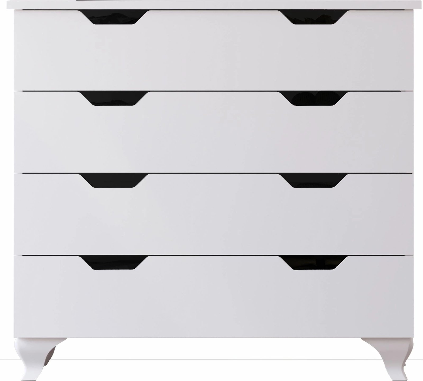 Komodë Skye Decor, Rb-162, ngjyrë e bardhë mat