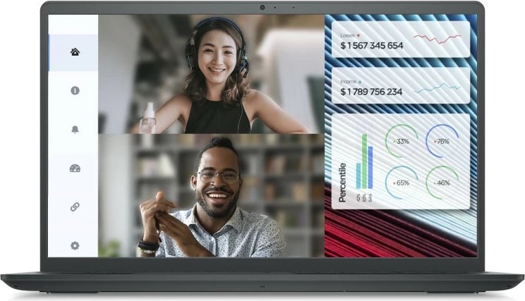 DELL Vostro 3520 15.6" (Intel Core i5 1235U, 16GB DDR4,  512GB SSD, UHD Graphics, No Os, Black)