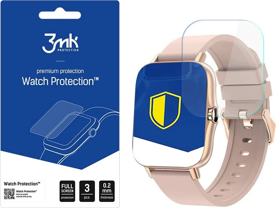 Film mbrojtës për smartwatch 3mk Protection Watch Protection ARC+ për Maxcom FW55 Aurum Pro, set 3 copë