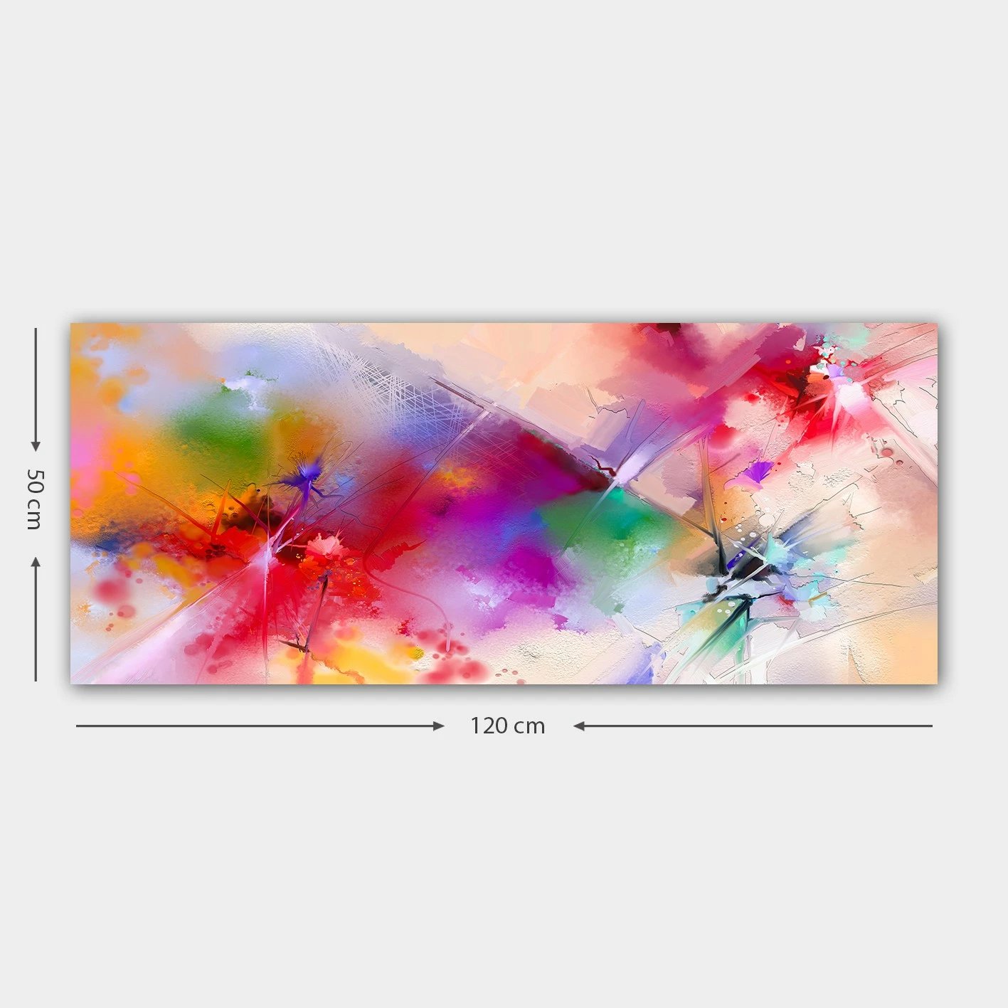 Pikturë dekorative në kanavacë, shumëngjyrëshe, YTY709131520, 50x120cm