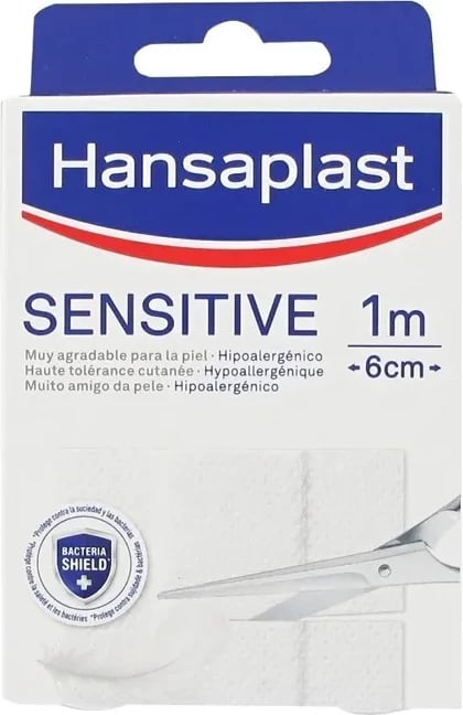 Strip për plagë Hansaplast Sensitive 1m x 6cm