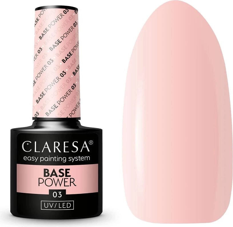 Bazë hibride për thonj Claresa Base Power Hybrid Base 03 për femra, 5g