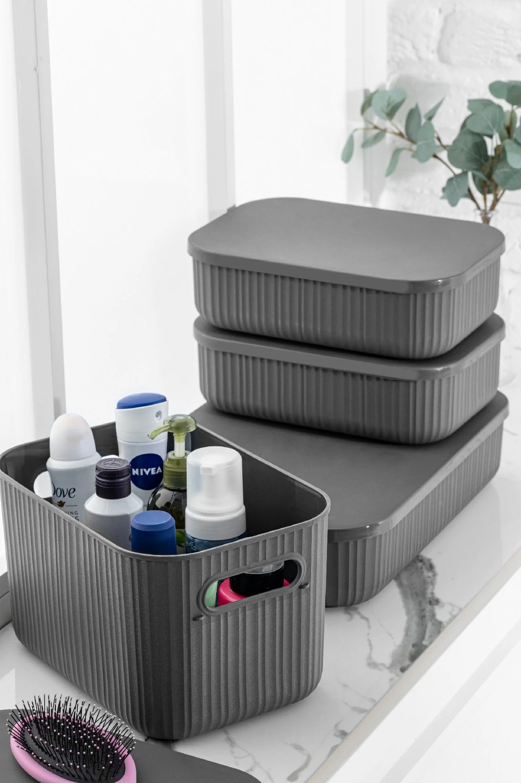 Organizues grimi Hermia Concept, anthracite, set 4 copë, VLINE4LIKRSK