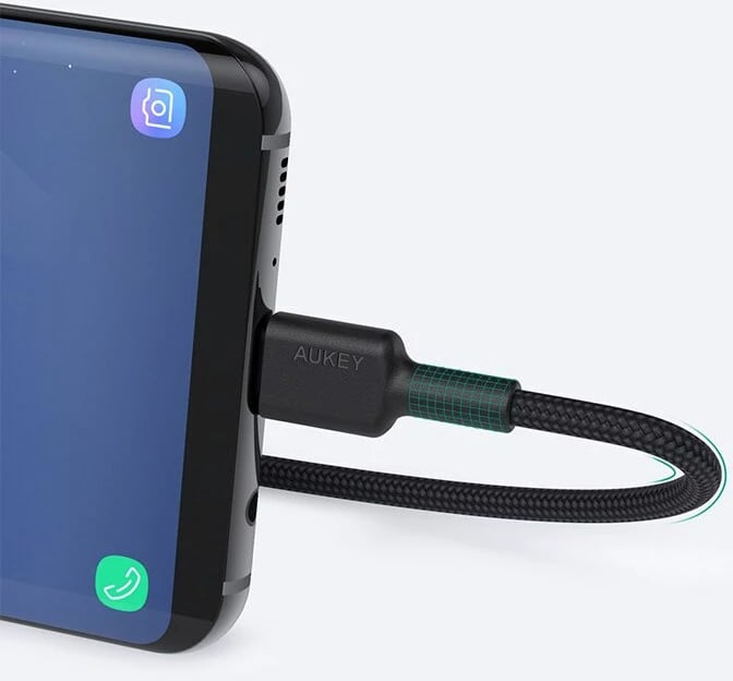 Kabllo AUKEY CB-CD30 USB-C Type-C PD 3A 0.9m, e zeza