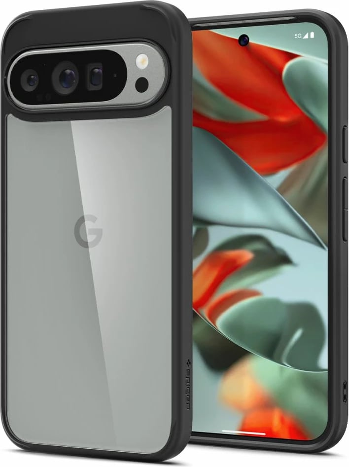 Mbështjellës Spigen Ultra Hybrid për Google Pixel 9 Pro XL, i zi