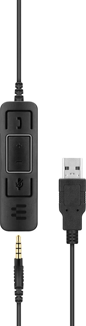Headset EPOS SENNHEISER IMPACT SC 75 USB MS, USB Type-A, e zezë