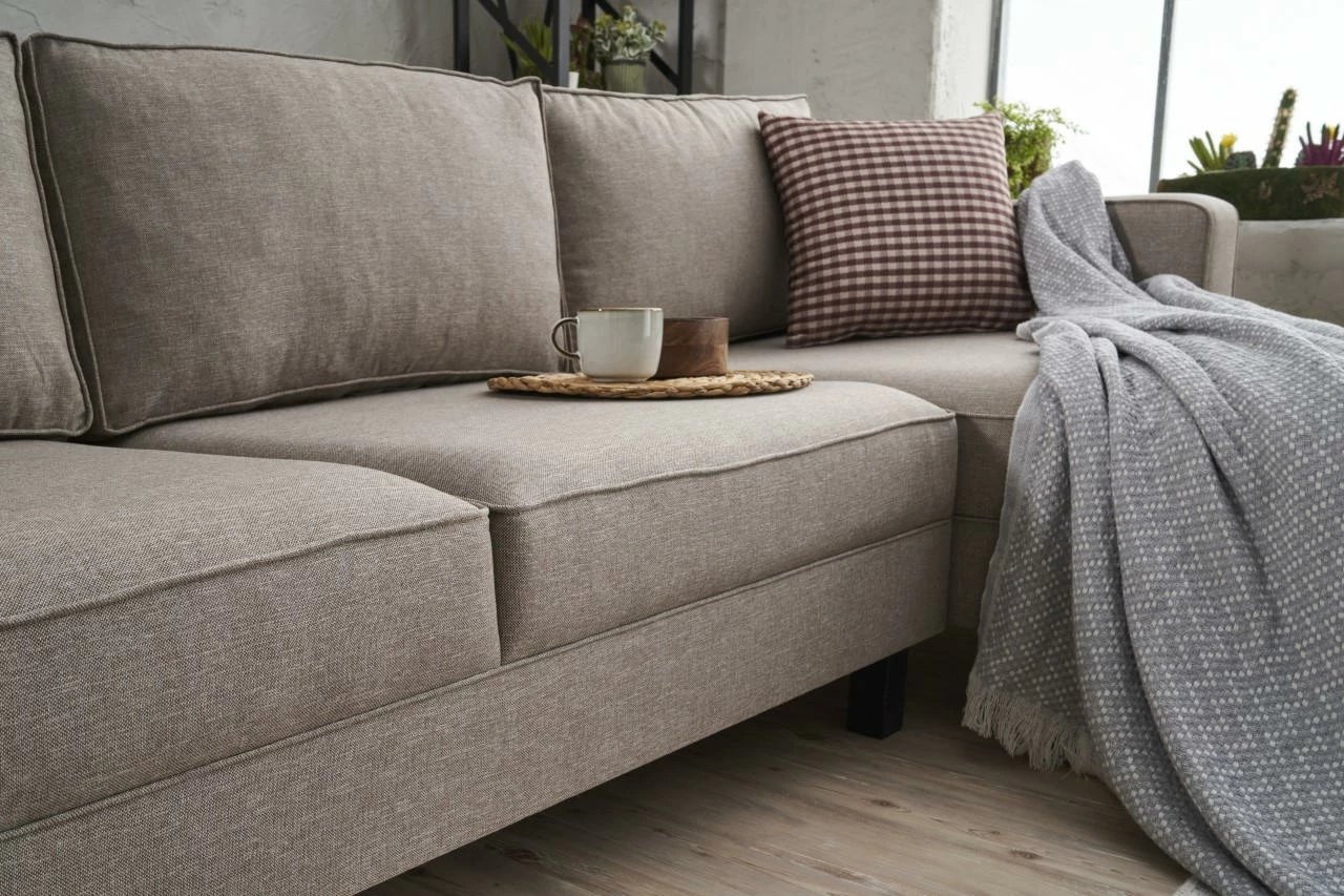 Këndare Atelier del Sofa, Kale Linen, e djathtë, krem