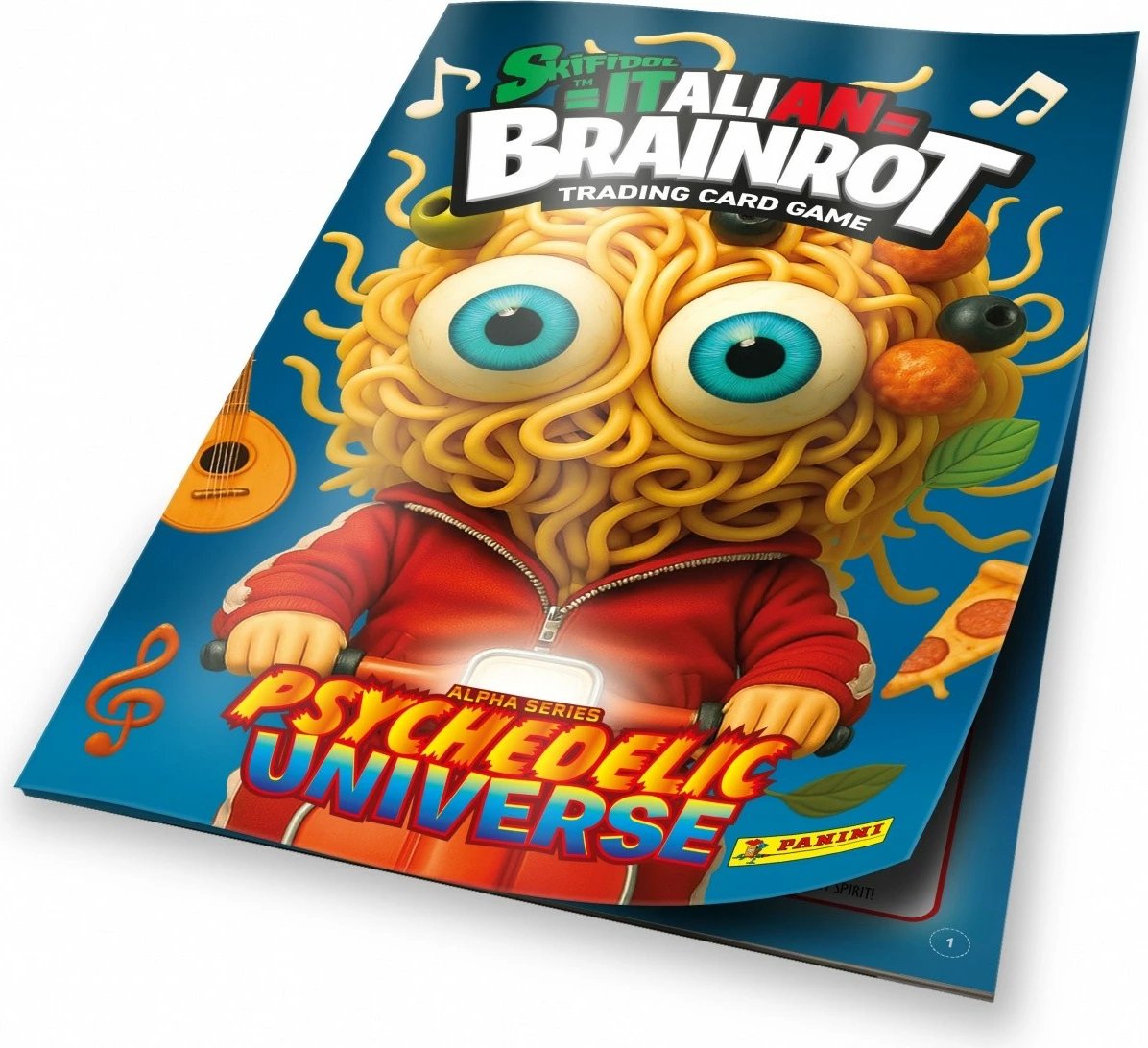 Set fillestar letra koleksionuese Brainrot Panini, album koleksionues + 7 letra, shumëngjyrëshe