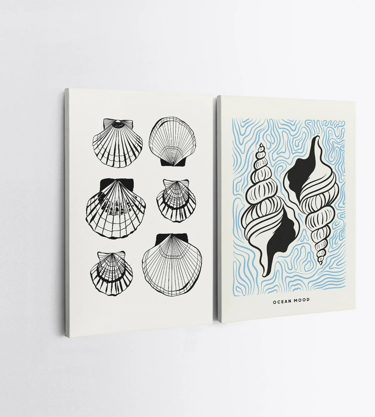 Pikturë dekorative në kanavacë (2 copë), Wallity, 2KNV4378, 50x70