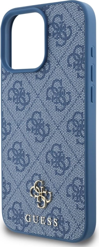 Mbështjellës Guess HC PU 4G Small 4G and Classic MagSafe për iPhone 16 Pro Max, Blu