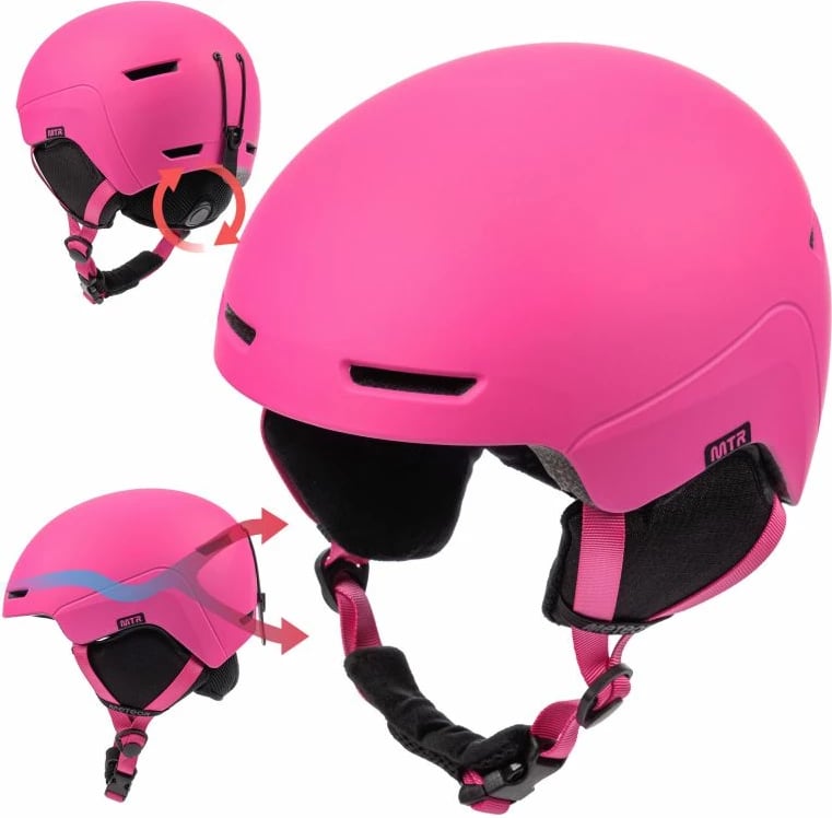 Helmetë skijimi Meteor për femra, rozë