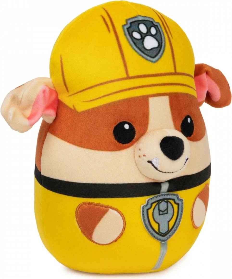 Lodër pelushi Paw Patrol Spin Master Rubble 20 cm, e verdhë