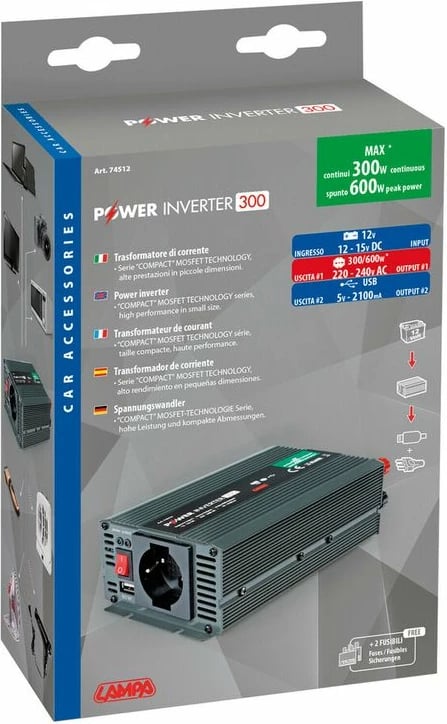 Invertor 12v 300w 12v To 220v Mbushje Loptop Etj Invertor 12v 300w 12v To 220v Mbushje Loptop Etj