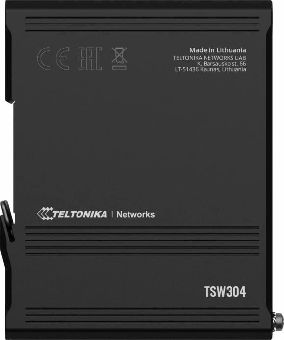 Switch industrial TELTONIKA TSW304, 4xRJ45, 10/100/1000 Mbps, i zi