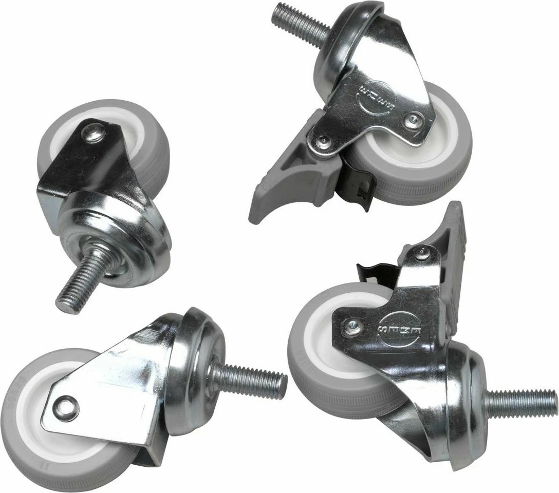 Rrota kasetash EQUIP për kabinete ECO dhe Pro Mount, 4 copë, 30x60 mm, argjendtë