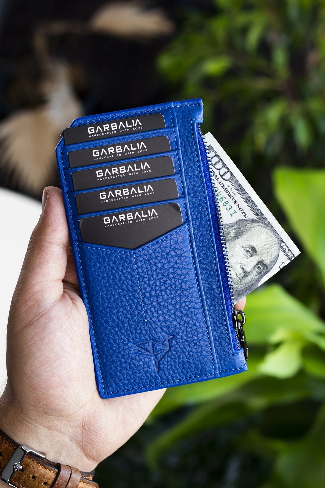 Mbajtës kartelash Zoozie Bags, ngjyrë blush - sax blue