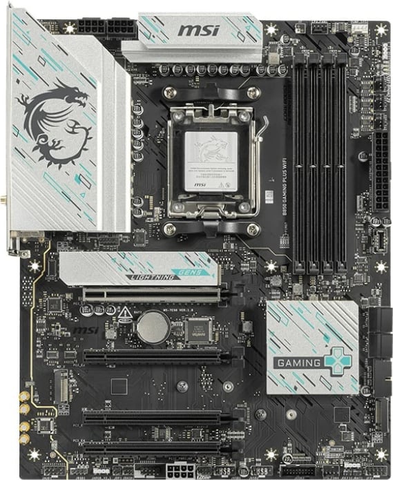 Pllakë amë MSI B850 GAMING PLUS WIFI, Socket AM5, DDR5, ATX, Wi-Fi 7, e zezë