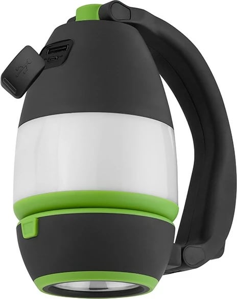 llambë kampingu 3‑në‑1, Tracer, Flex TRAOSW47137, 200 lm, bateri 1500 mAh, kohë pune 6 orë, powerbank, e zezë/jeshile