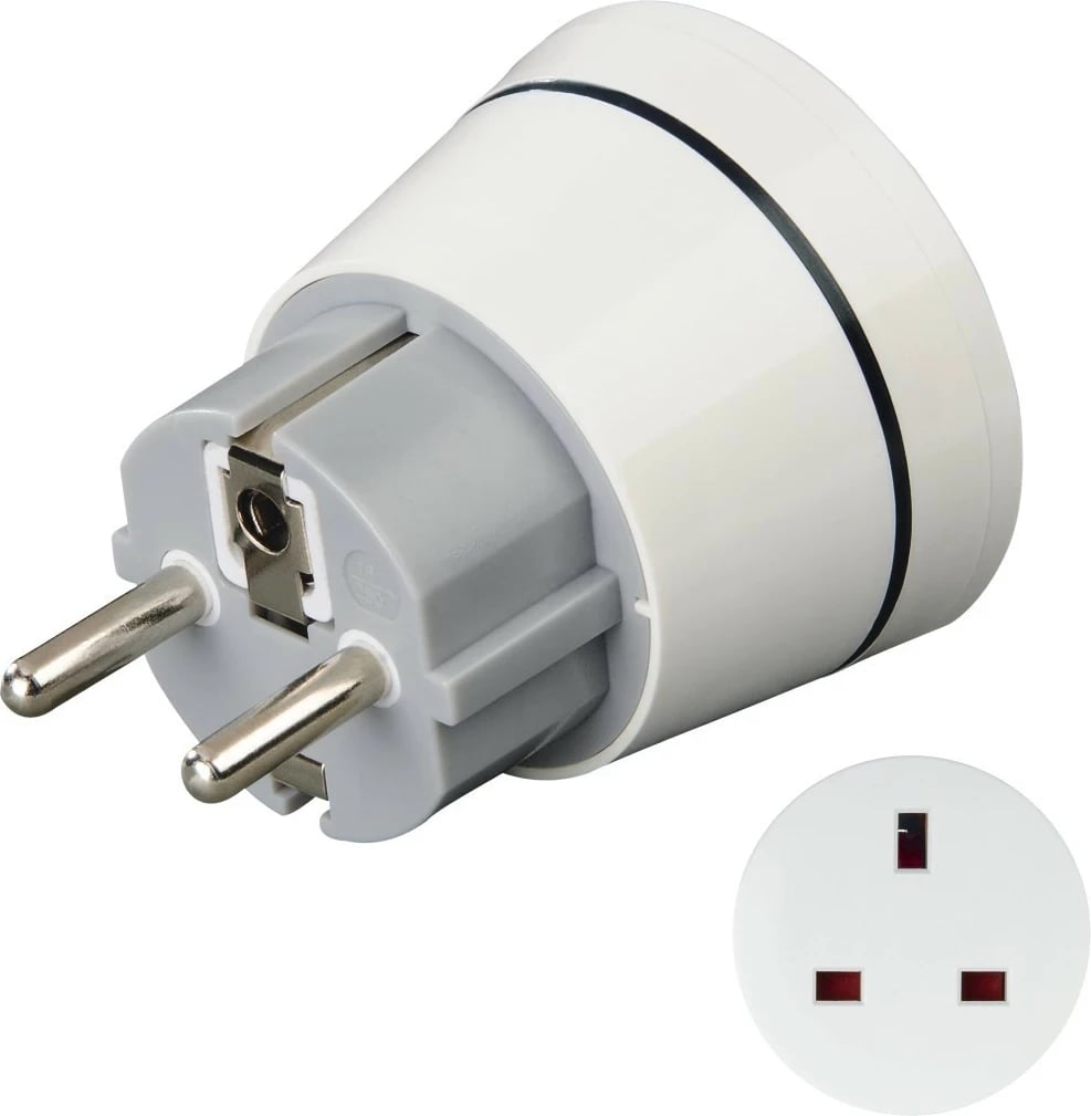 Adapter Hama Core, UK në EU, i bardhë