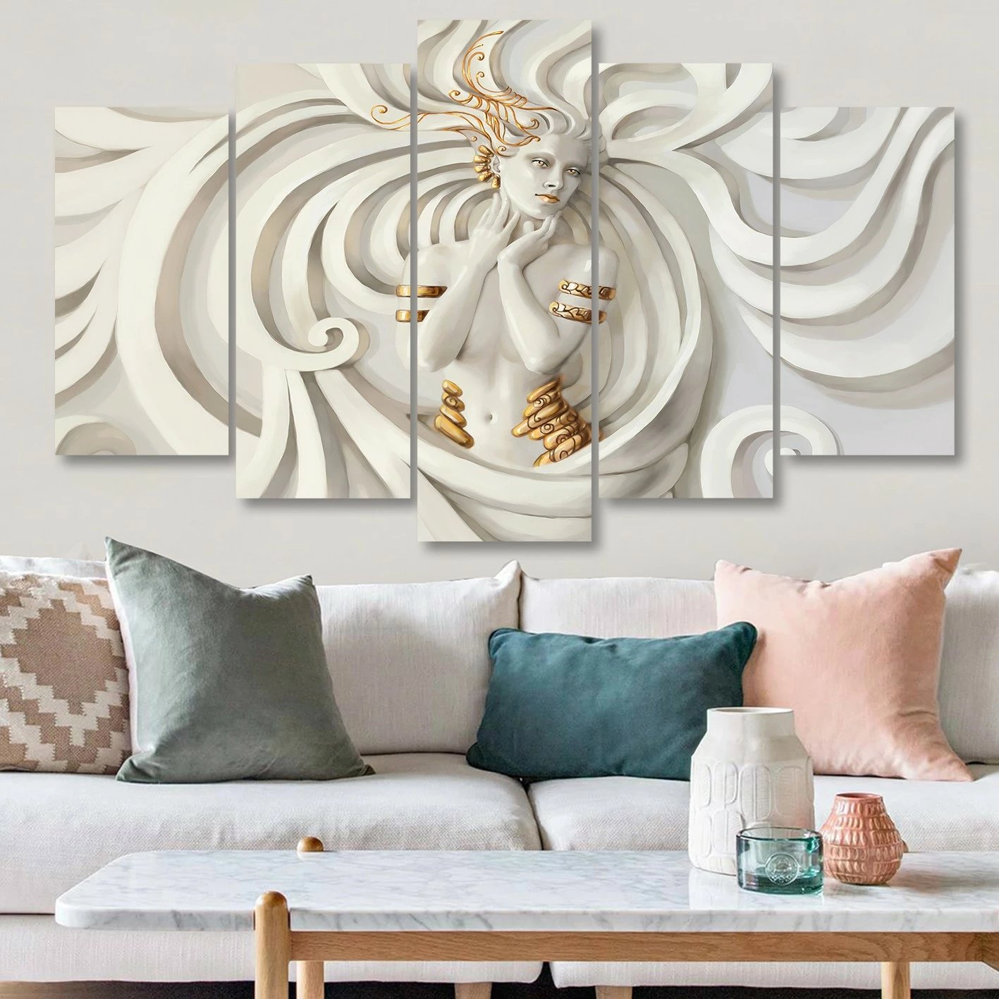 Pikturë dekorative MDF, 5 pjesë, Wallity, 160831052_60100, 100x60cm