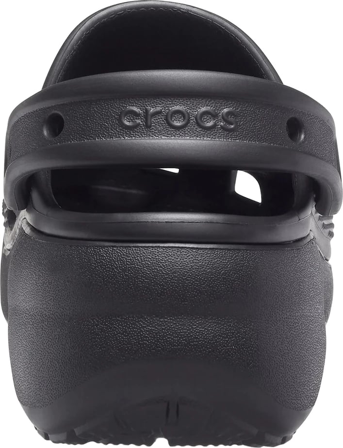 Klloga platforme për femra Crocs, të zeza