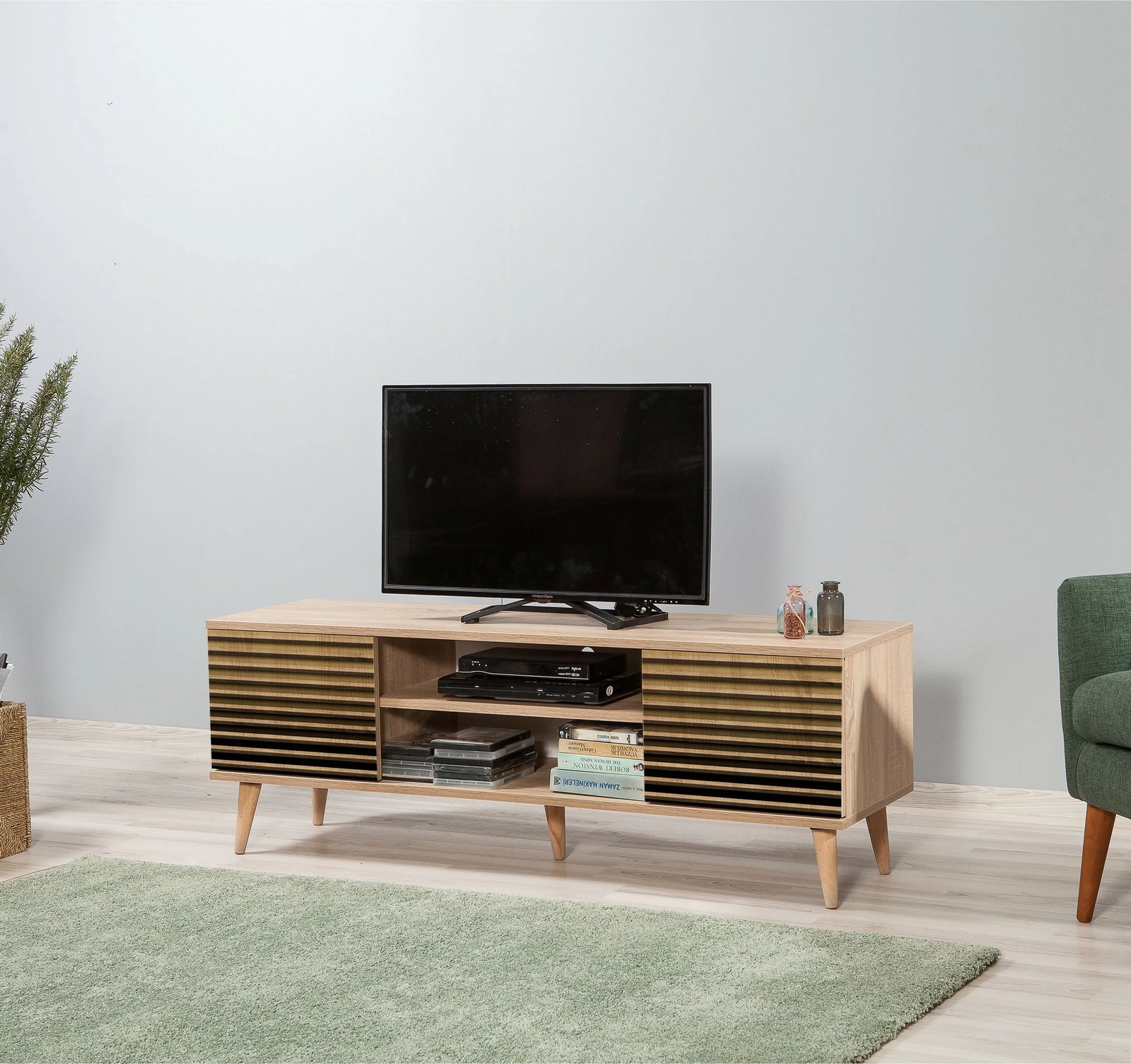 Komodë për TV, Truva-220, ngjyrë lisi Sonoma