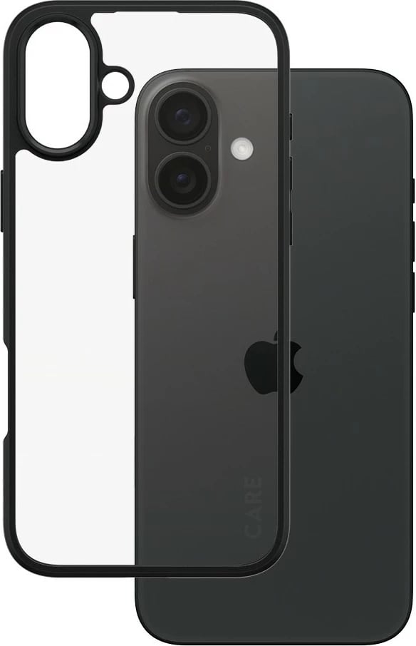 Mbështjellës PanzerGlass CARE Case Flagship Urban Combat për iPhone 16 Plus, transparent