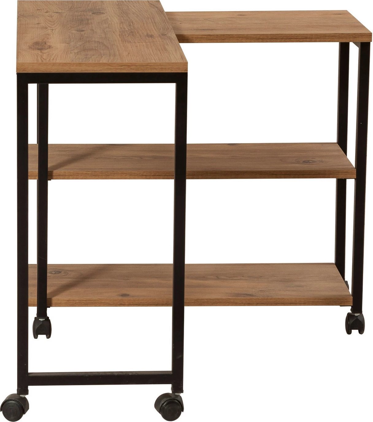 Tavolinë anësore Hanah Home, Melin, ngjyrë Atlantic Pine dhe e zezë