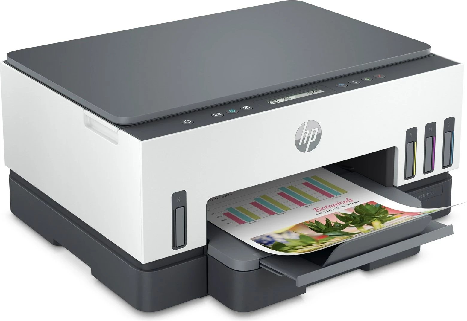 Printer HP Smart Tank 720, All-in-One, Termal inkjet, Gri Printer HP Smart Tank 720, All-in-One, Termal inkjet, Gri