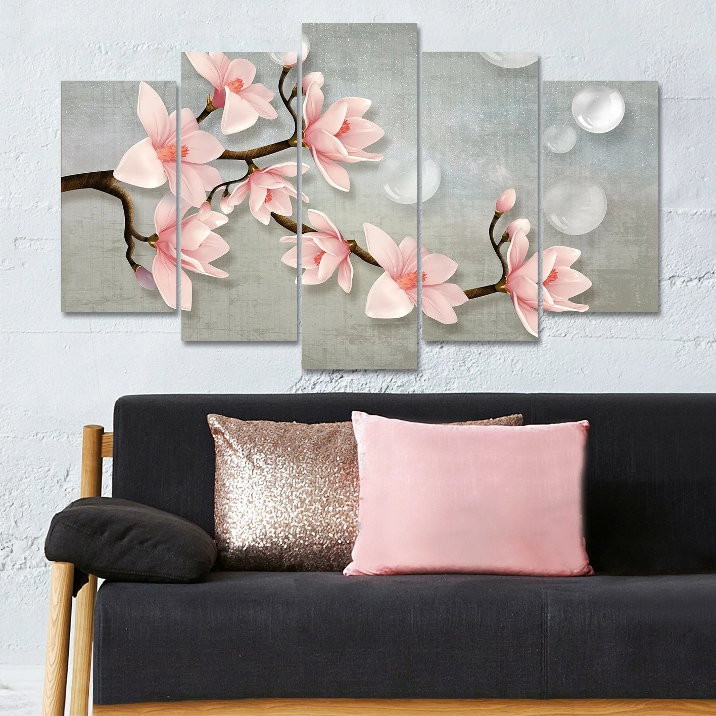 Pikturë dekorative MDF, 5 pjesë, Wallity, 5MDF4591_60100, 100x60cm