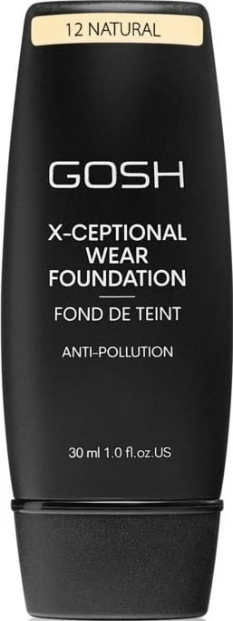 Fondatinë Gosh X-Ceptional Wear Long Lasting 12 Natural 30ml