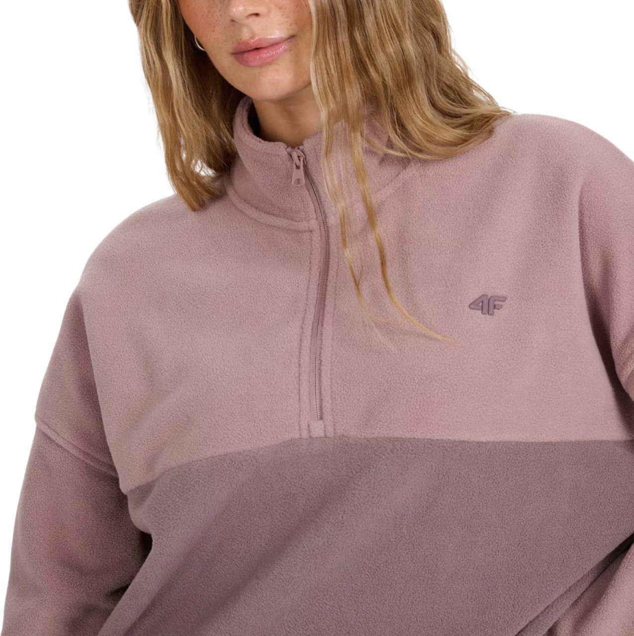Duks fleece për femra 4F, bezhë