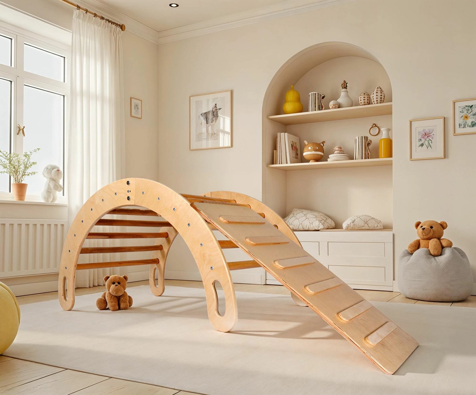 Set ngjitës Pikler, Skye Decor, ngjyrë lisi, BLTYZ-AKTV066