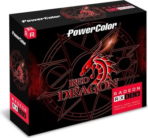 Kartelë grafike PowerColor Red Dragon AXRX 550, Radeon RX 550, 4 GB, GDDR5, PCI Express 3.0, e zezë