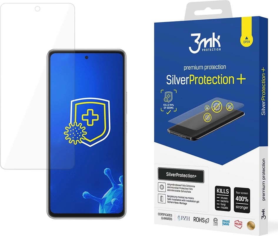 Mbështjellës ekran 3mk SilverProtect+ për Samsung Galaxy A53 5G, Antimikrobial, Transparent