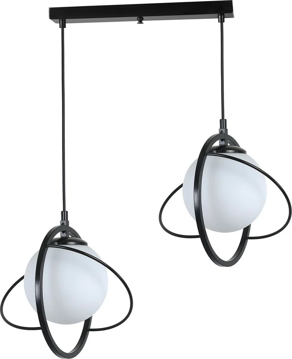 Llambë tavani Opviq, model 8773-5, metal, e zezë dhe e bardhë