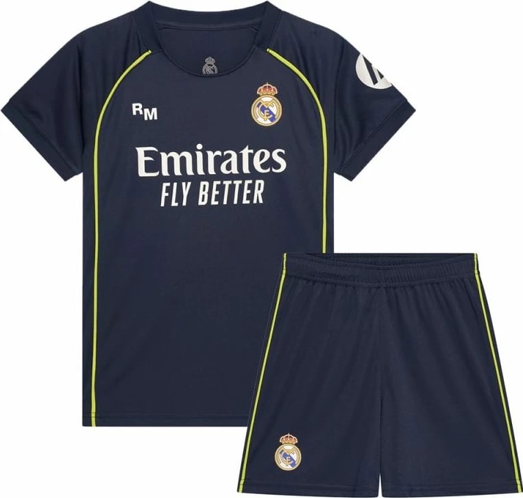 Fanellë me shorce për fëmijë Yakimasport Real Madrid Mbappe